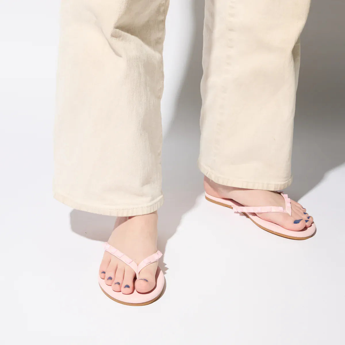 Yosi Samra Ballet Pink Rivington Stud Flip Flop - Little Miss Muffin Children & Home