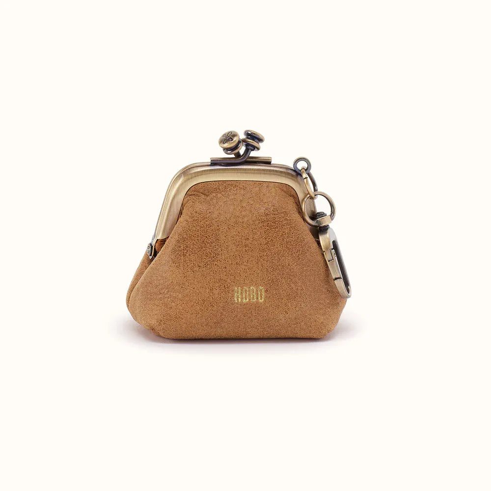 Hobo Hobo Run Frame Pouch in Buffed Leather - Whiskey Coin Purse - Little Miss Muffin Children & Home