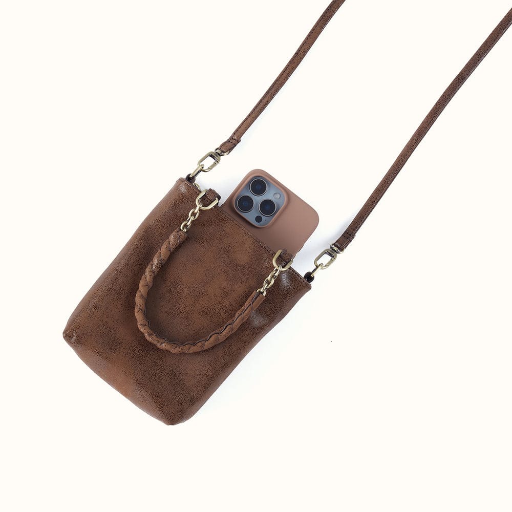 Hobo Tennessee Mini Bag Buffed Leather - Mocha - Little Miss Muffin Children & Home
