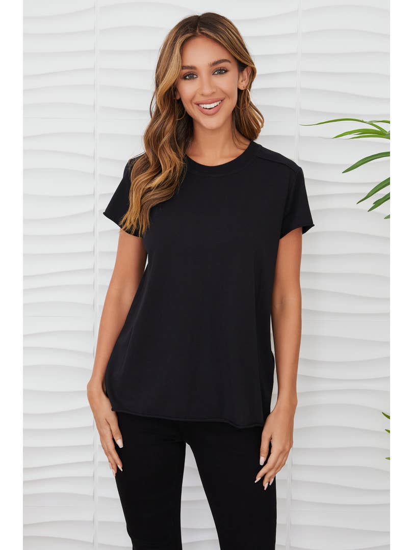 Milio Milano Back Seem Short Sleeve Tee - Little Miss Muffin Children & Home