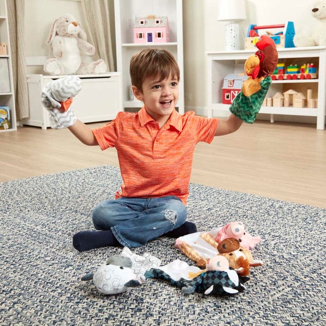 Melissa & Doug Barn Buddies Hand Puppets (6pc) - Little Miss Muffin Children & Home