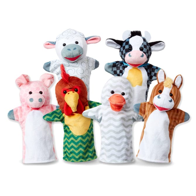 Melissa & Doug Barn Buddies Hand Puppets (6pc) - Little Miss Muffin Children & Home