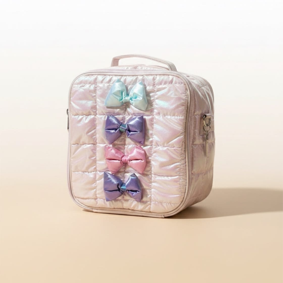 Bari Lynn Bari Lynn Confetti Pink Quilted Lunchbox for Girls - Little Miss Muffin Children & Home