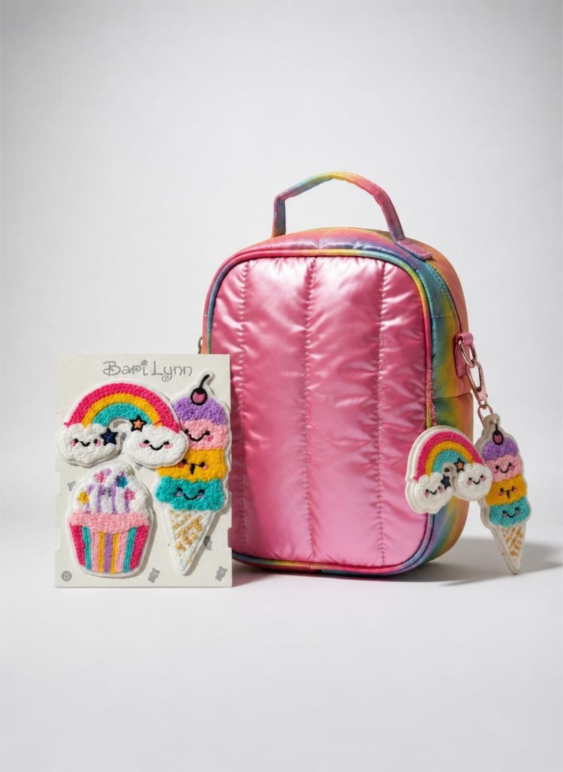 Bari Lynn Bari Lynn Puff Stripe Lunchbox – Pink - Little Miss Muffin Children & Home