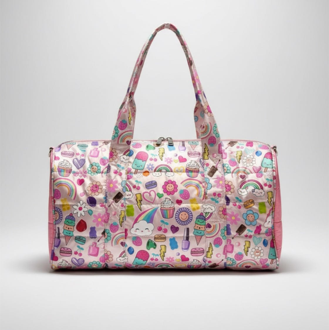 Bari Lynn Bari Lynn Rainbow Duffle Bag for Girls – Bold & Colorful - Little Miss Muffin Children & Home