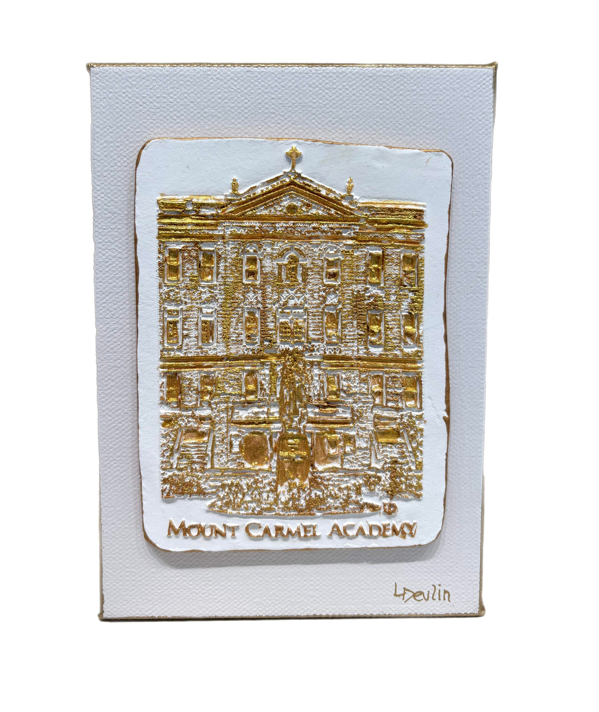 Mount Carmel Clay Piece on Canvas