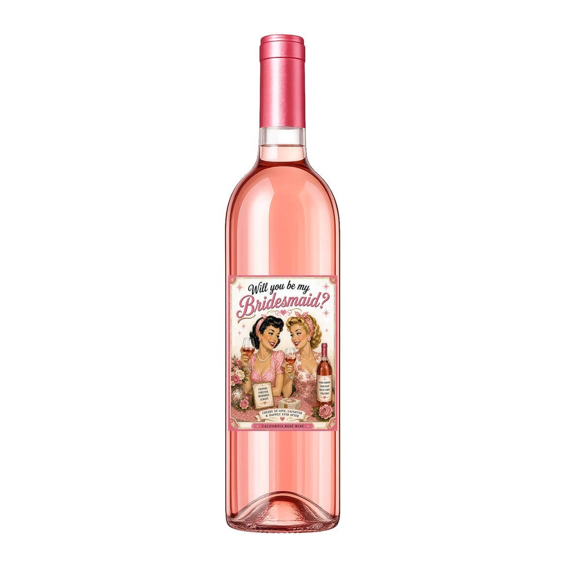 Sassy Talkin Sassy Vine Will You Be My Bridesmaid Wine Label - Little Miss Muffin Children & Home