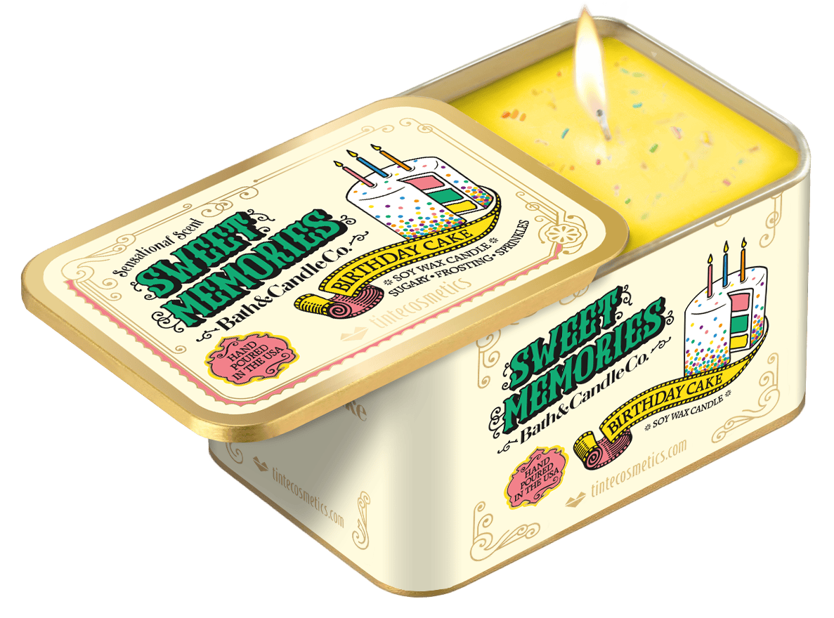 Tinte Cosmetics Sweet Memories Candle Tin - Little Miss Muffin Children & Home