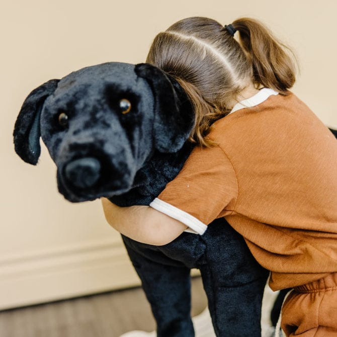Melissa & Doug Black Lab Plush - Little Miss Muffin Children & Home