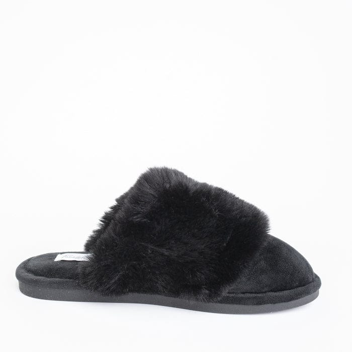 black slippers