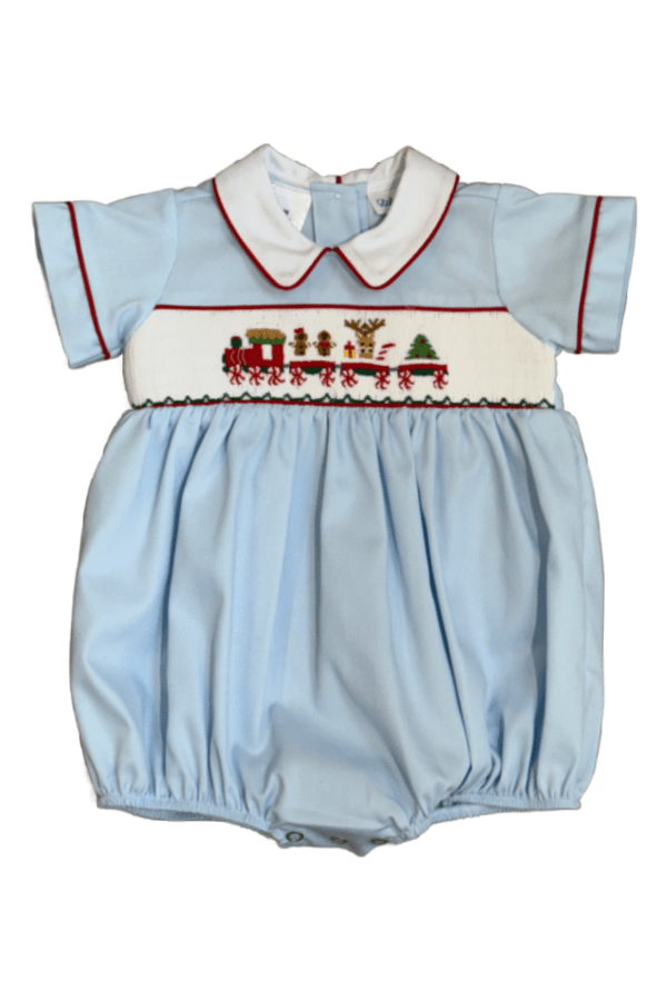 Noah Train Smocked Bubble