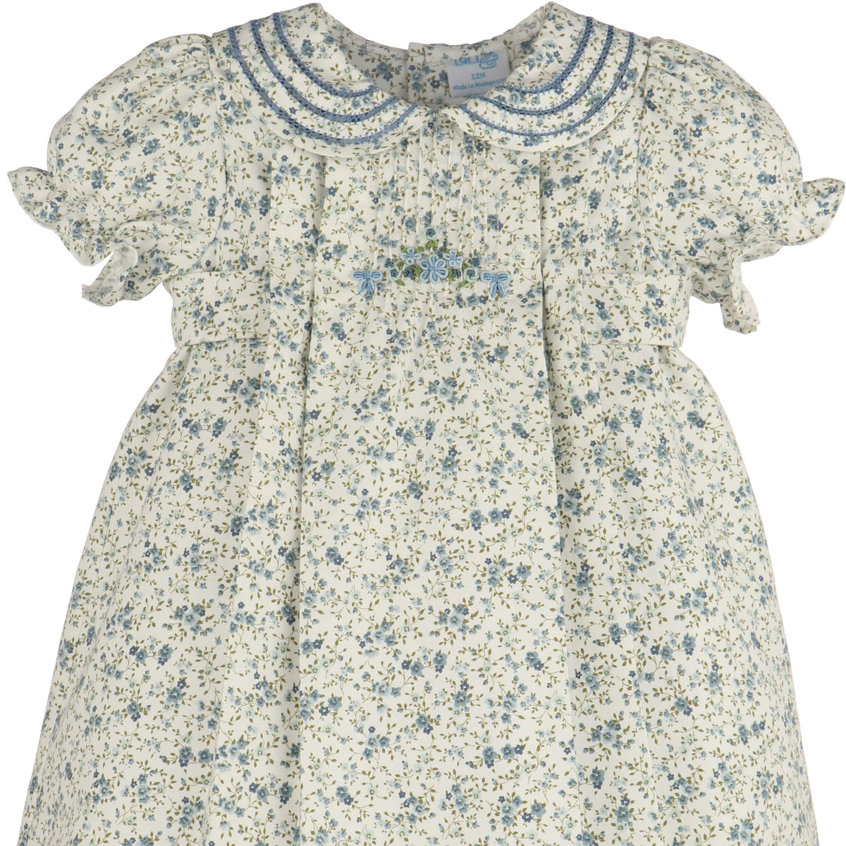 Blue Fallen Leaves Wreath Dress