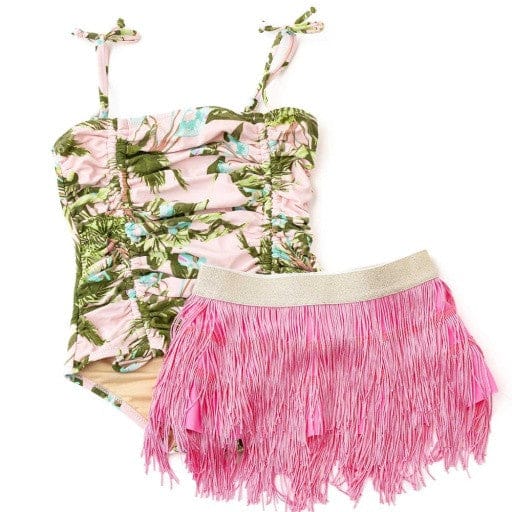 Shade Critters Blush Tropics 1pc & Fringe Skirt - Little Miss Muffin Children & Home