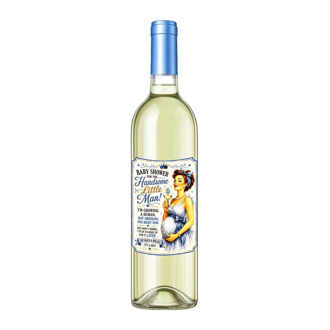 Sassy Talkin Sassy Vine Boy Baby Shower Wine Label - Little Miss Muffin Children & Home