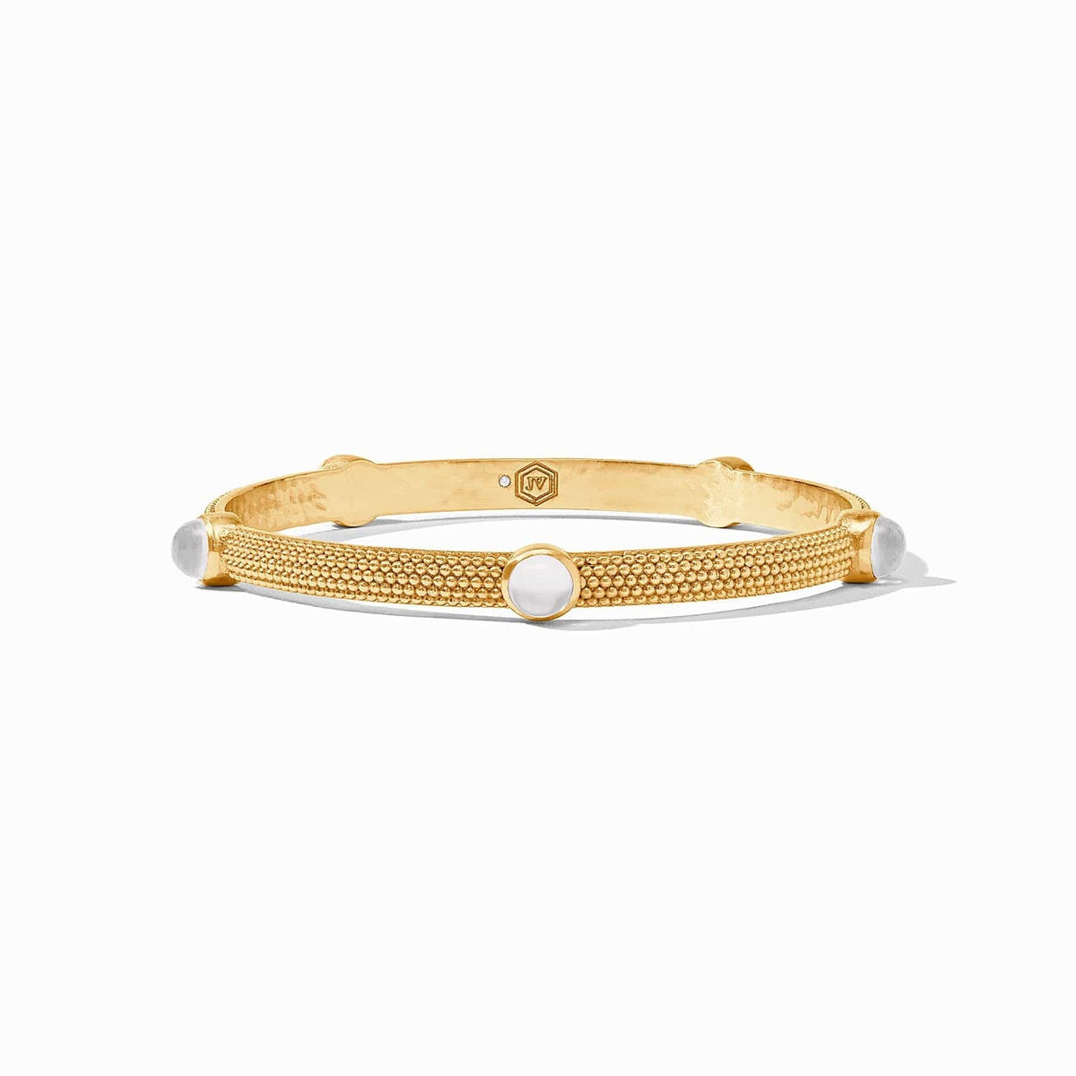 Julie Vos Julie Vos Cabochon Bangle, Iridescent Clear Crystal - Little Miss Muffin Children & Home
