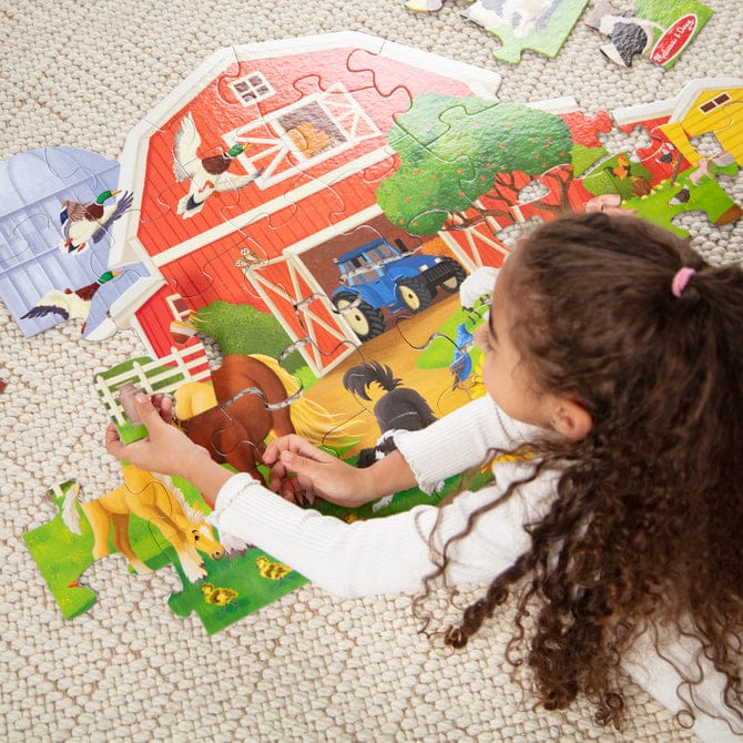 Busy Barn Shaped 32pc Floor Puzzle