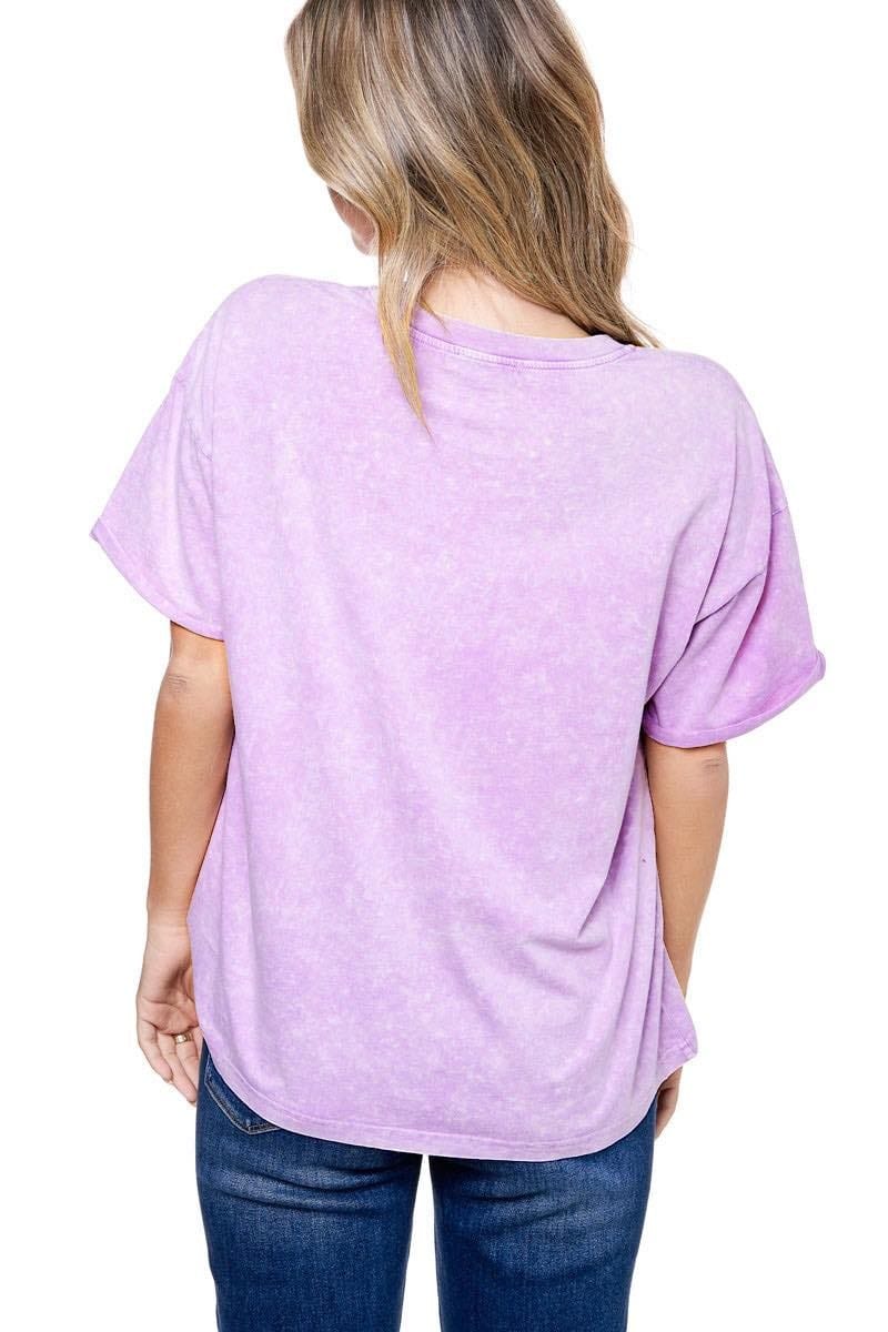 Butterfly Dreamer Vintage Graphic Tee in Lavender