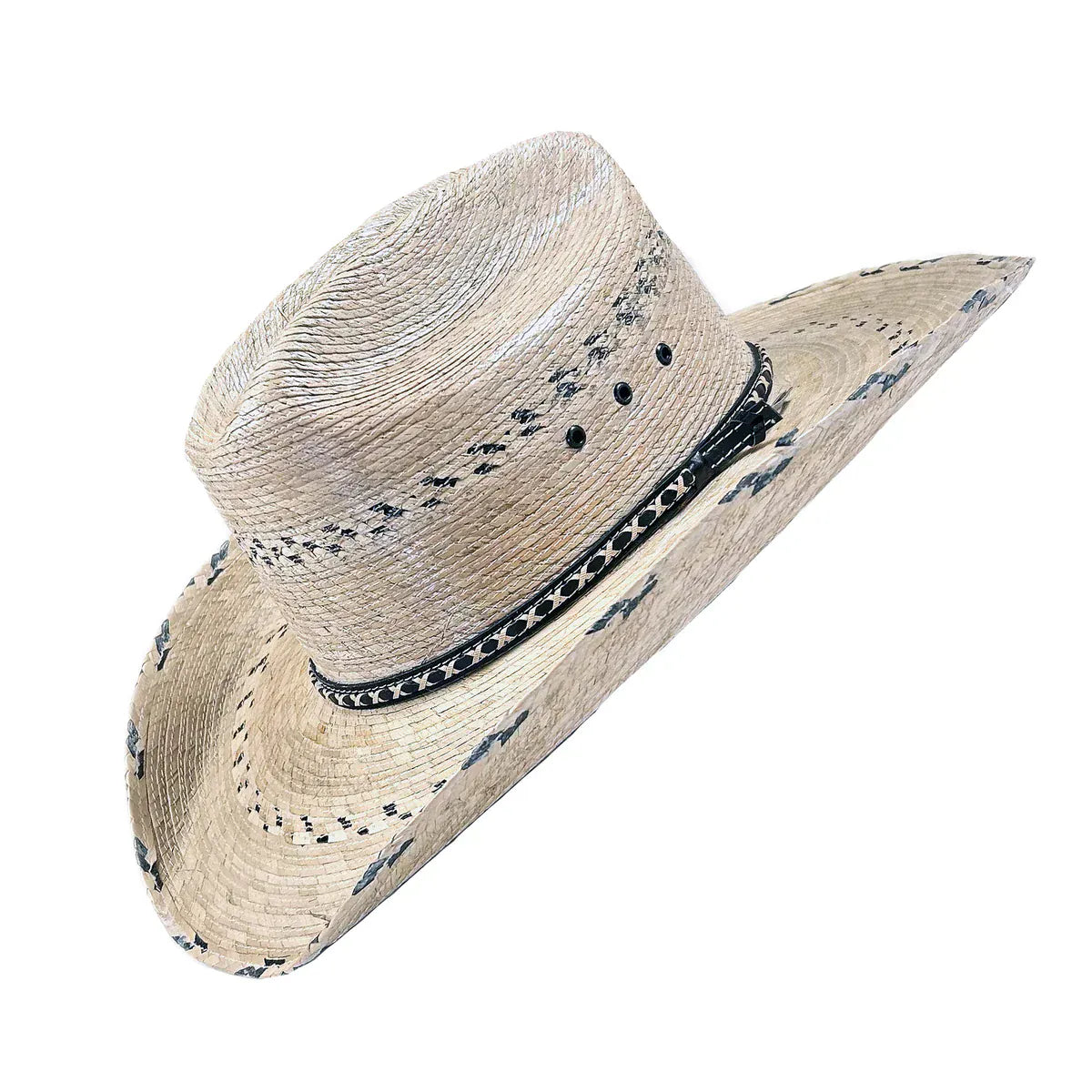 Rockmount Ranch Wear Premium Palm Straw Cattleman Cowboy Hat with Chin Cord - Little Miss Muffin Children & Home