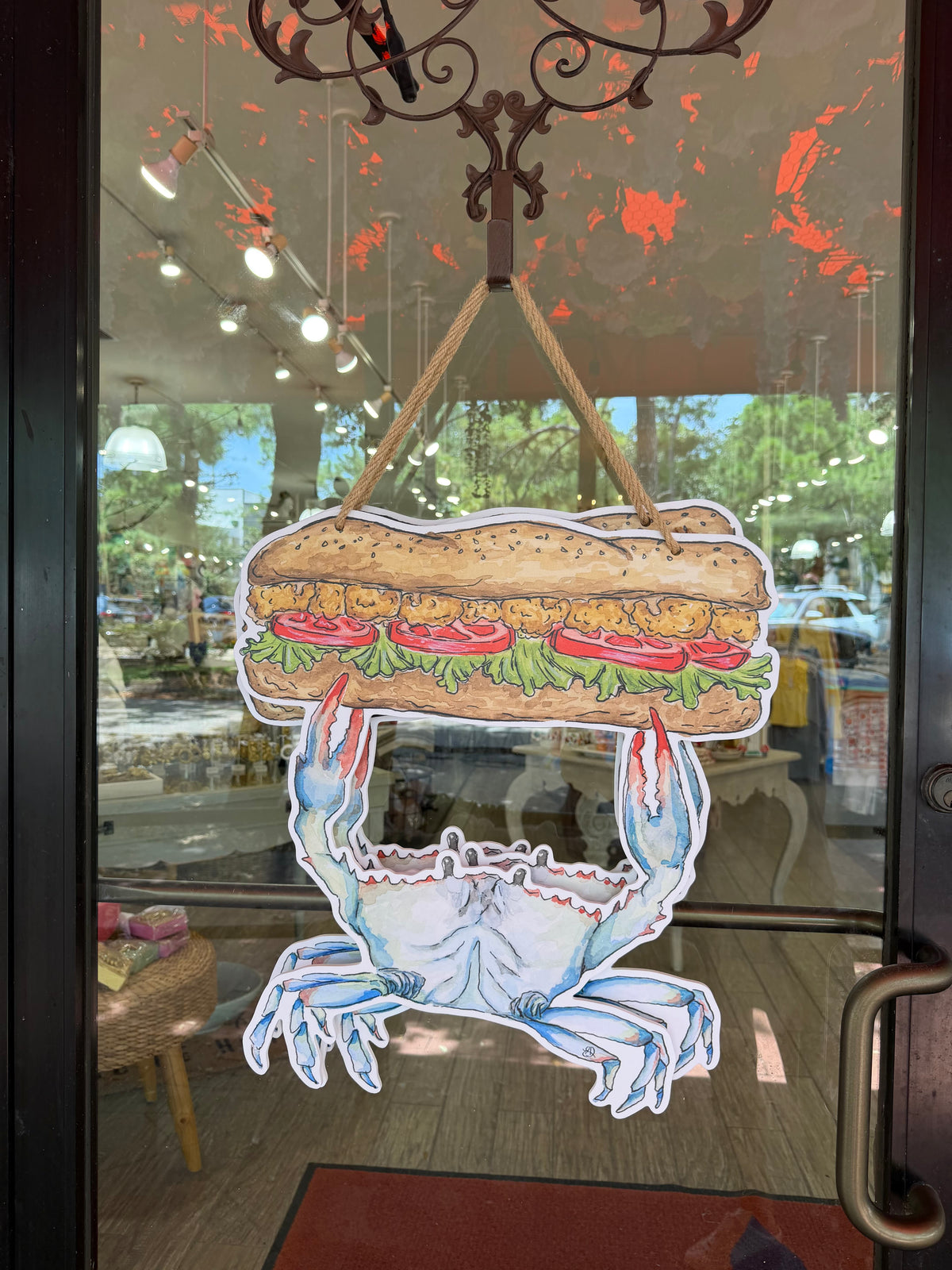 Poboy Crab Door Hanger