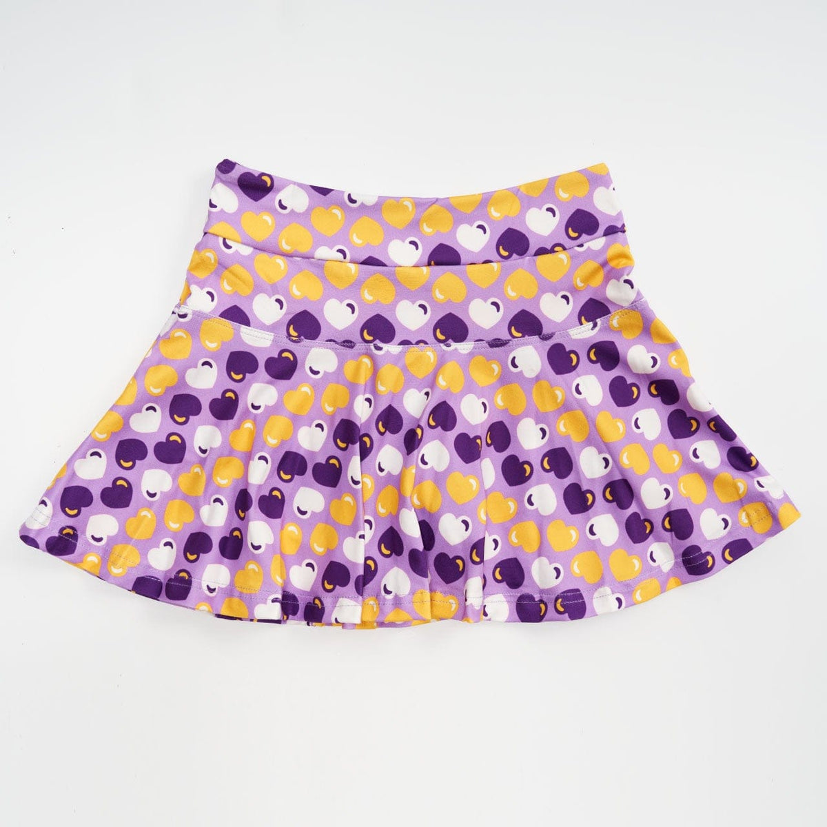 Bon Temps Boutique Purple & Gold Hearts Sophia Skort - Little Miss Muffin Children & Home