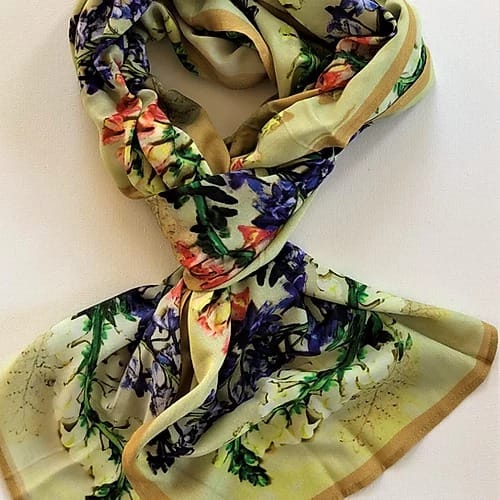 Formal Gardens Cotton Scarf
