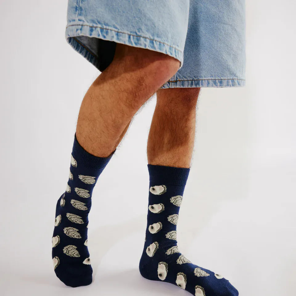 Bonfolk Navy Oyster Socks - Little Miss Muffin Children & Home