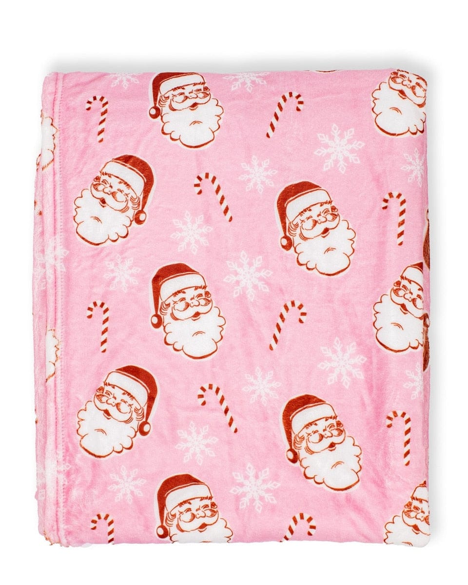 Candy cane throw blanket