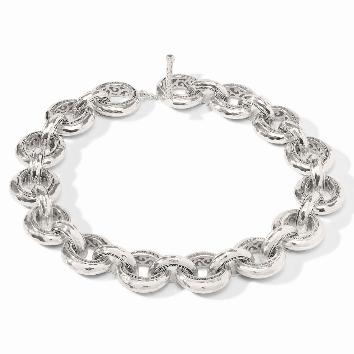 Cannes Silver Link Necklace