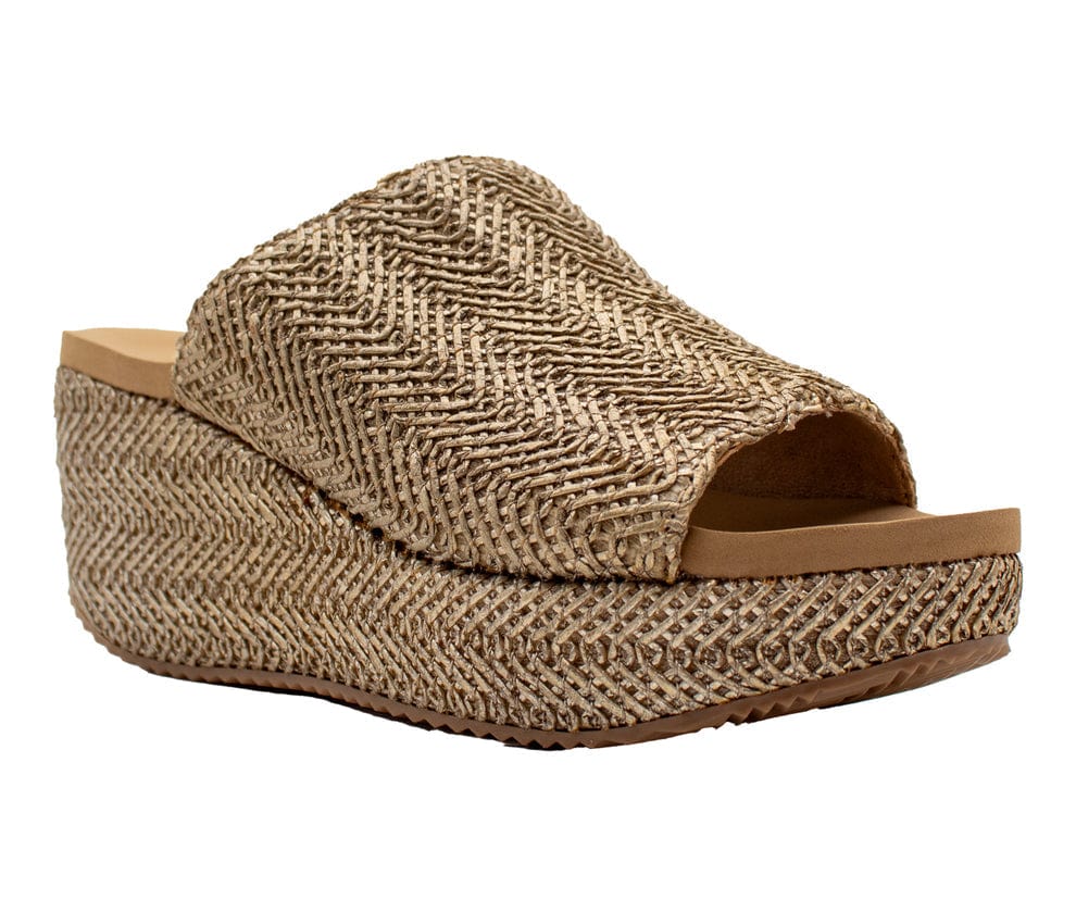 Volatile Volatile Canteen Metallic Braided Fabric Wedge Sandals - Little Miss Muffin Children & Home