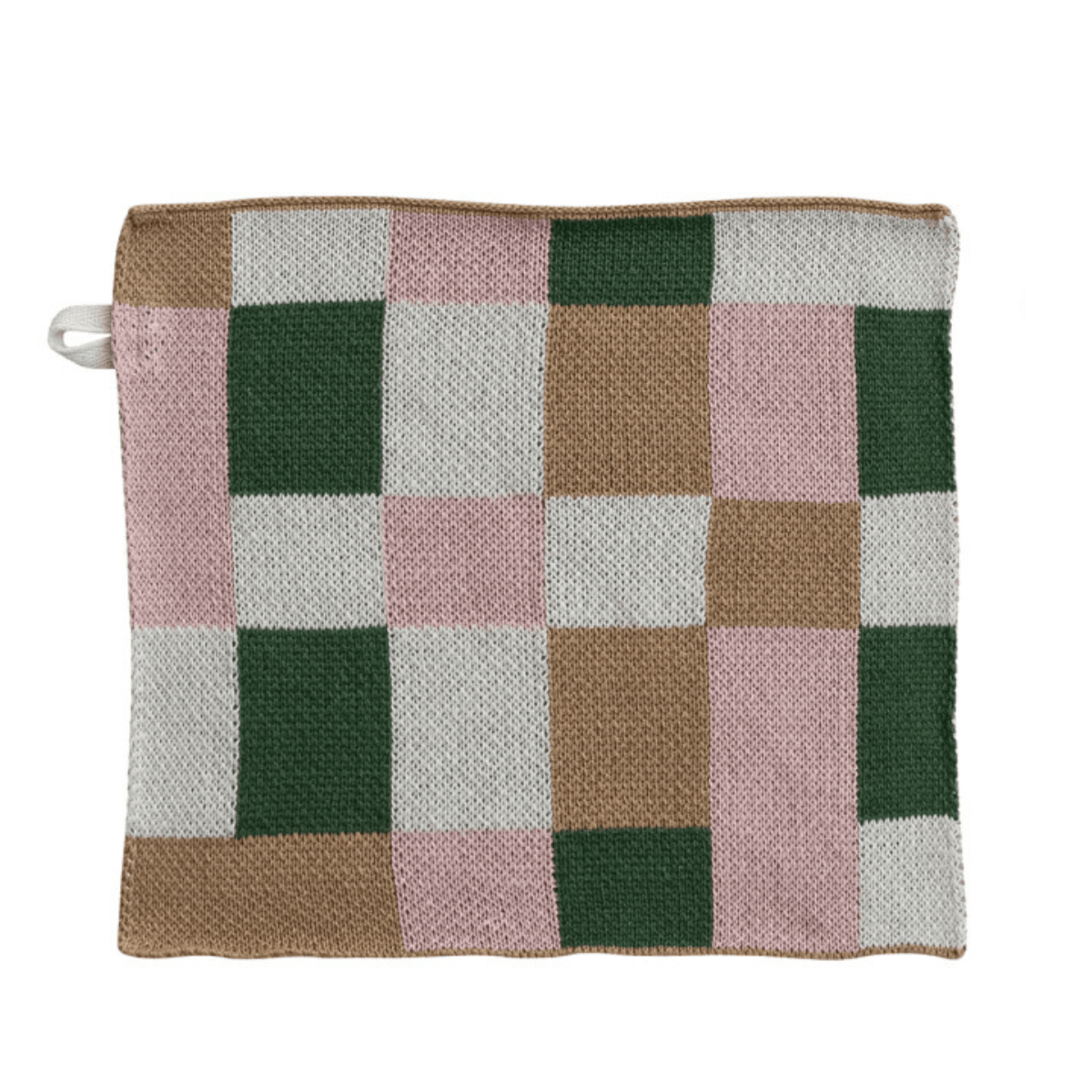 Creative Co-op Cotton Knit Dish Cloth with Check/Plaid Pattern, 4 Styles Available - Little Miss Muffin Children & Home
