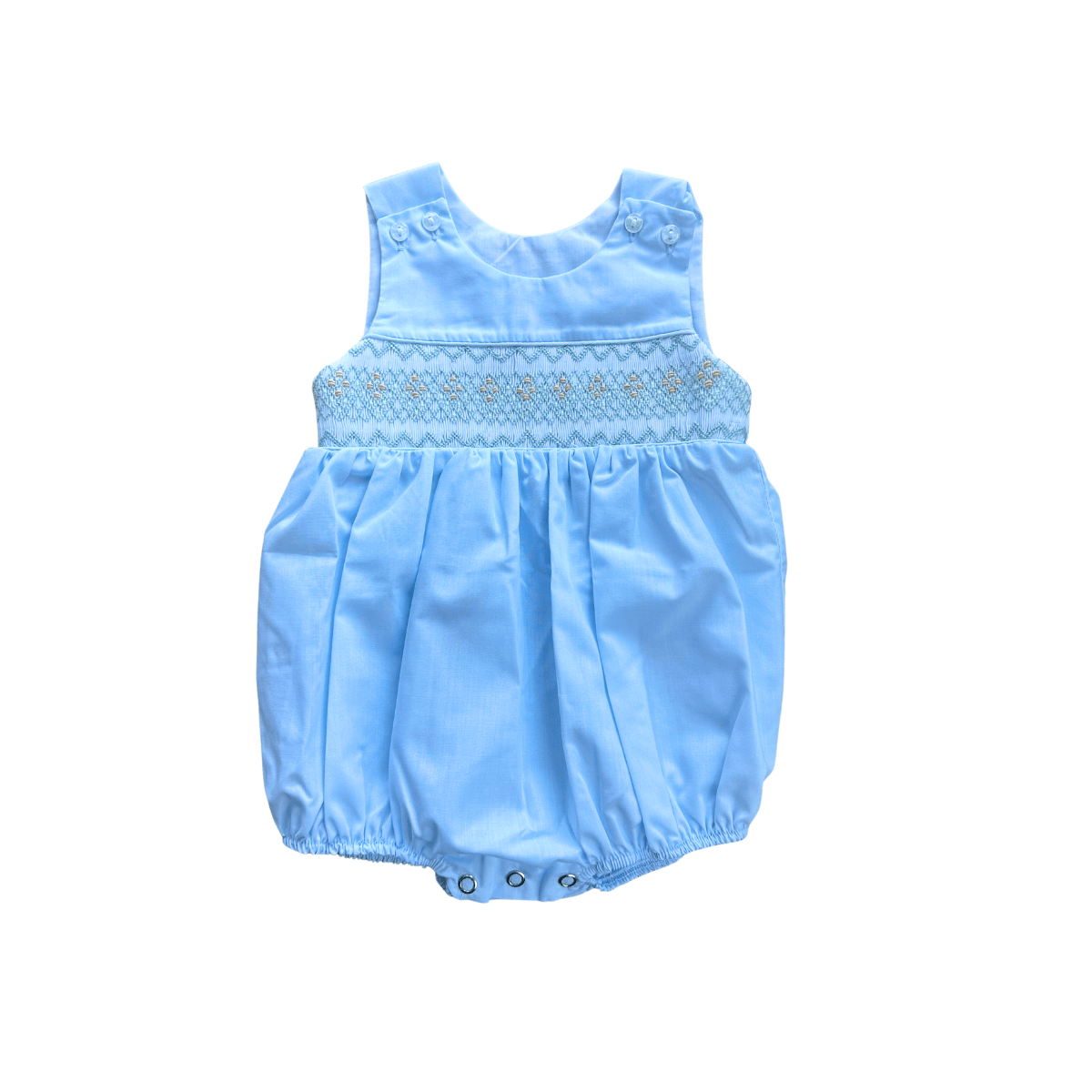 Classic Smocked Sleeveless Ted Boy Bubble