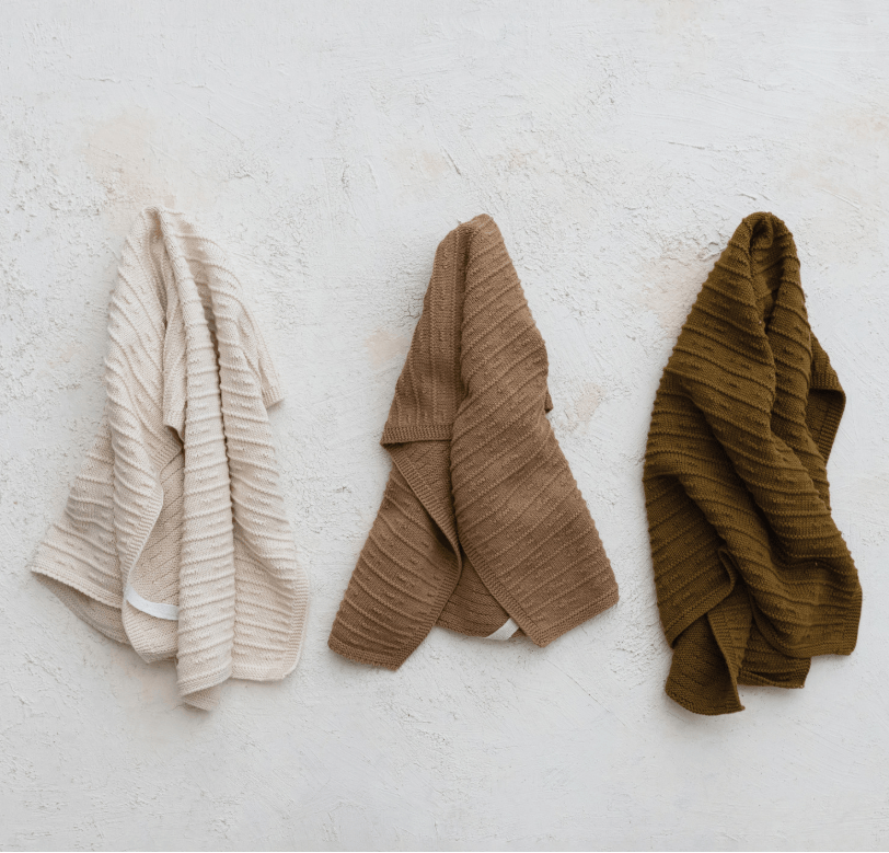 Cotton Knit Tea Towel,
