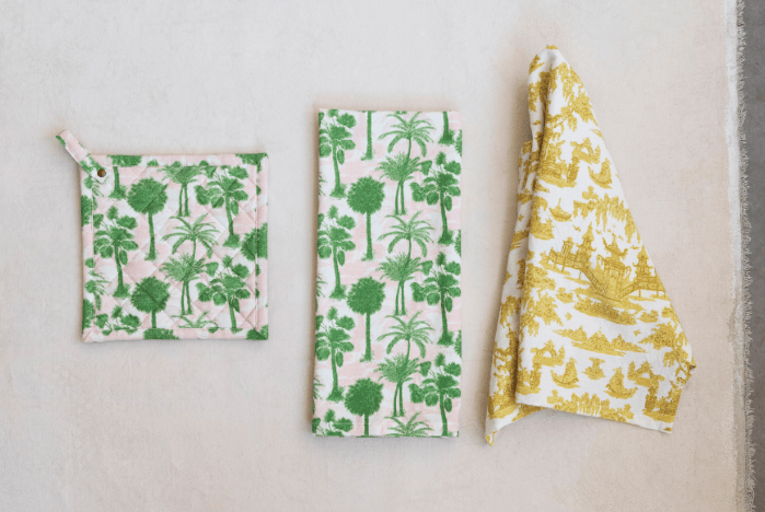 Cotton Printed Tea Towels with Pattern