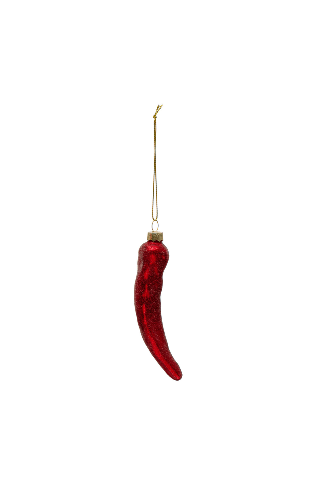 Creative Co-Op Creative Co-op Glass Red Chili Pepper Ornament - Little Miss Muffin Children & Home