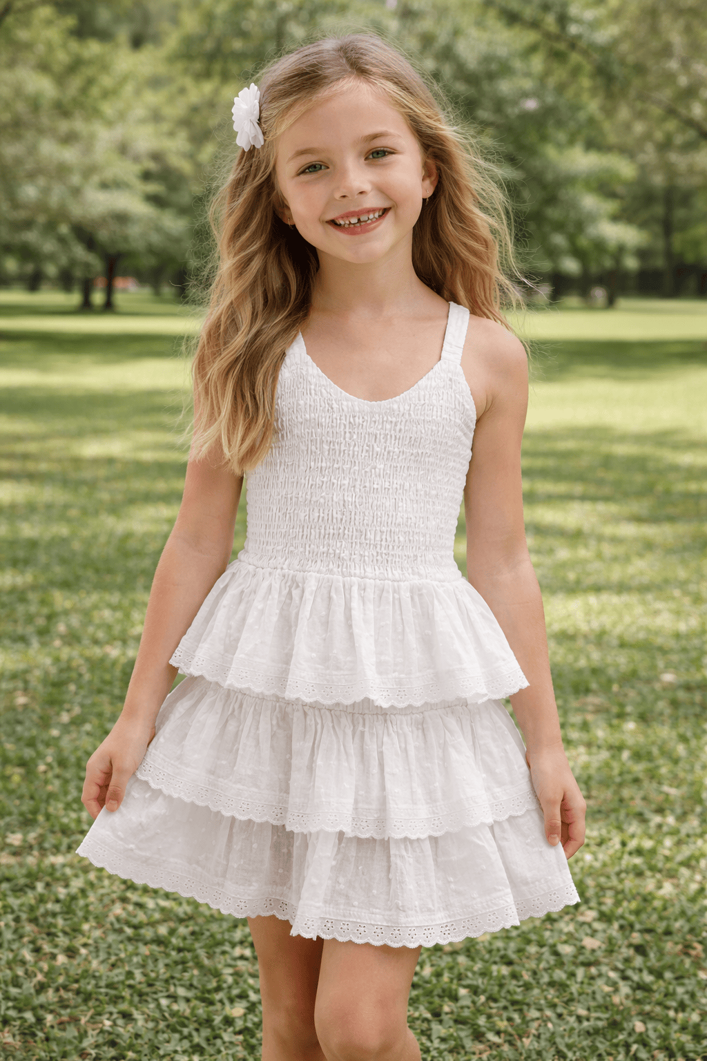 Joyous and Free White Swiss Dot Will Tank - Little Miss Muffin Children & Home