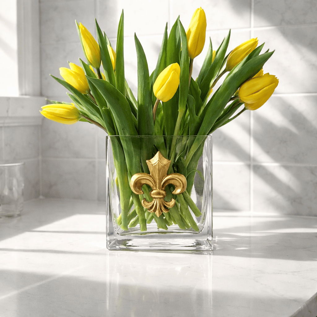 Carol Cassisa Vase Fleur de Lis Grande Vase
