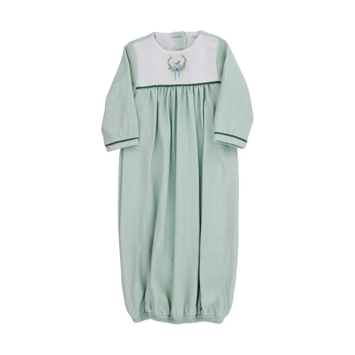 Little Rocking Horse Light Green Mini Check Newborn Sac