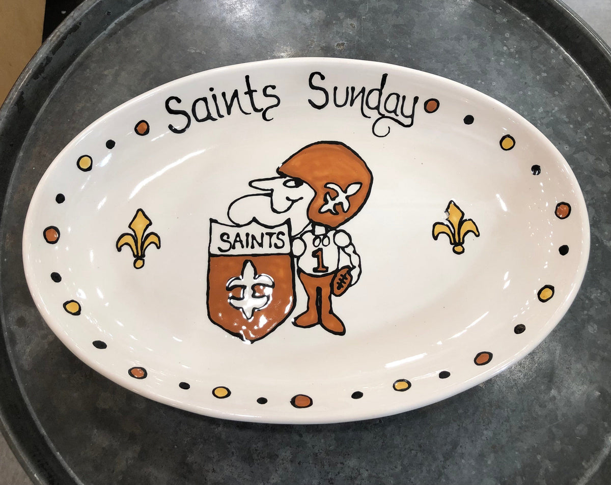 Jan Salzer Art Saints Oval Spaghetti Server - Little Miss Muffin Children & Home