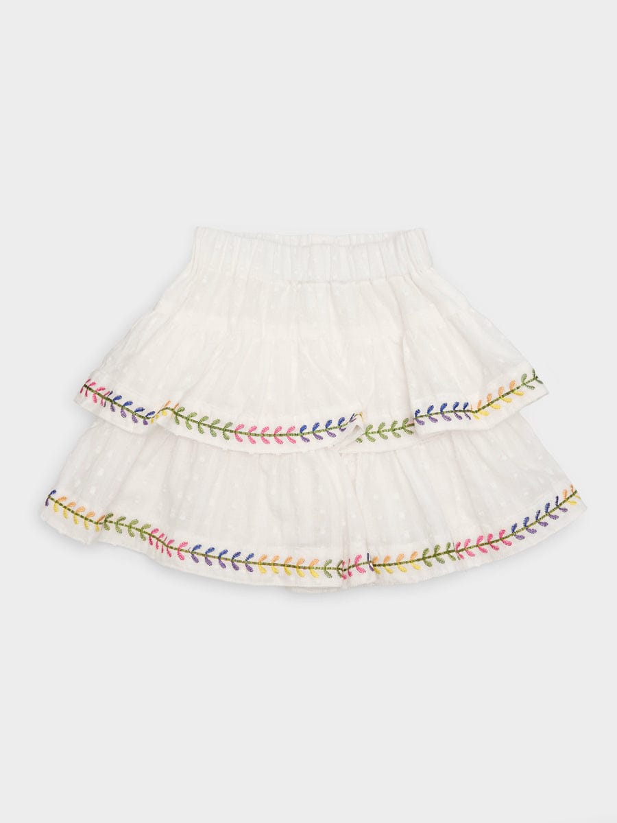 White Swiss Dot Del Mar Skort