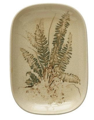 Creative Co-op Debossed Stoneware Dish, 4 Styles (Each One Will Vary) - Little Miss Muffin Children & Home
