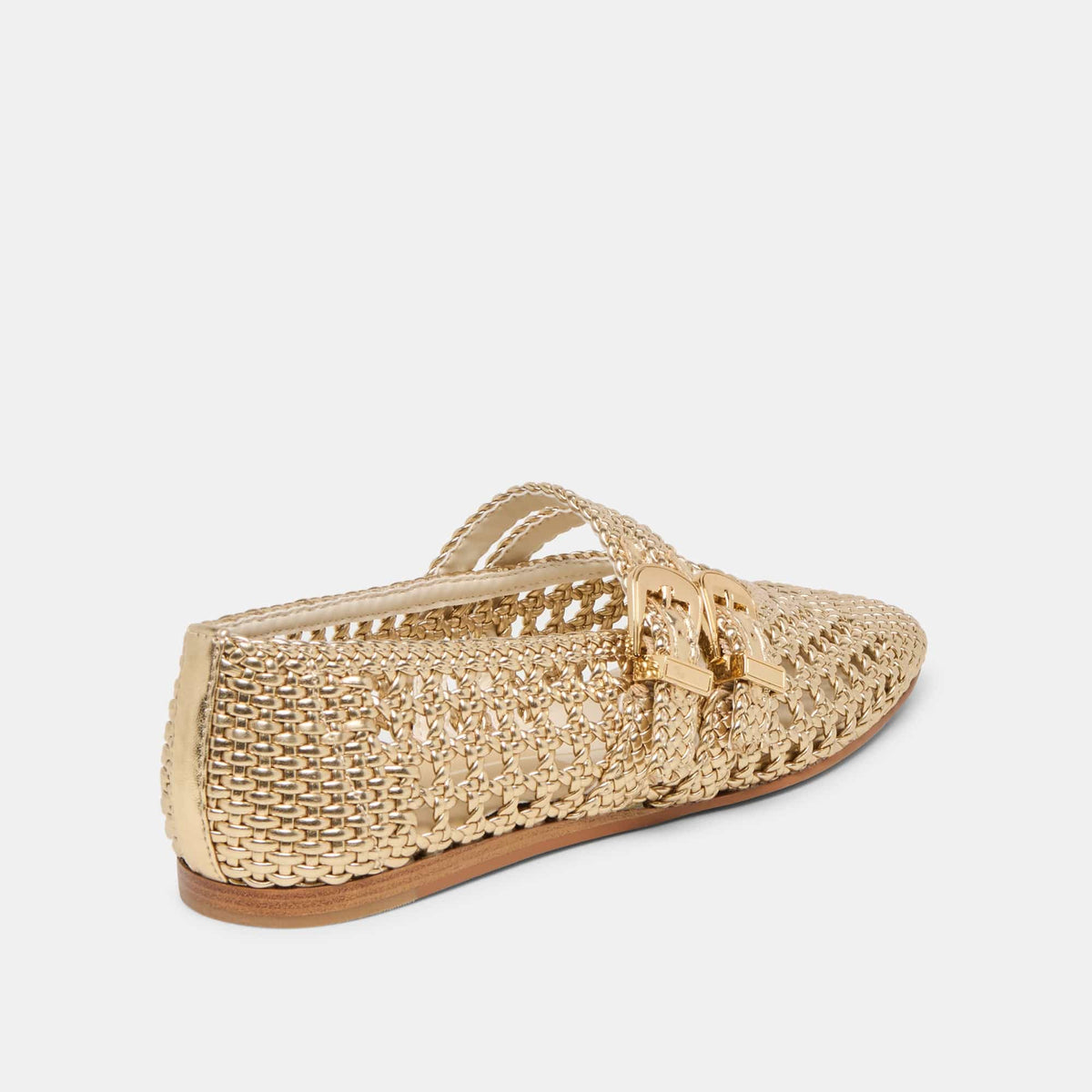 Dolce Vita Baylee Gold Woven Stella Ballet Flats - Little Miss Muffin Children & Home