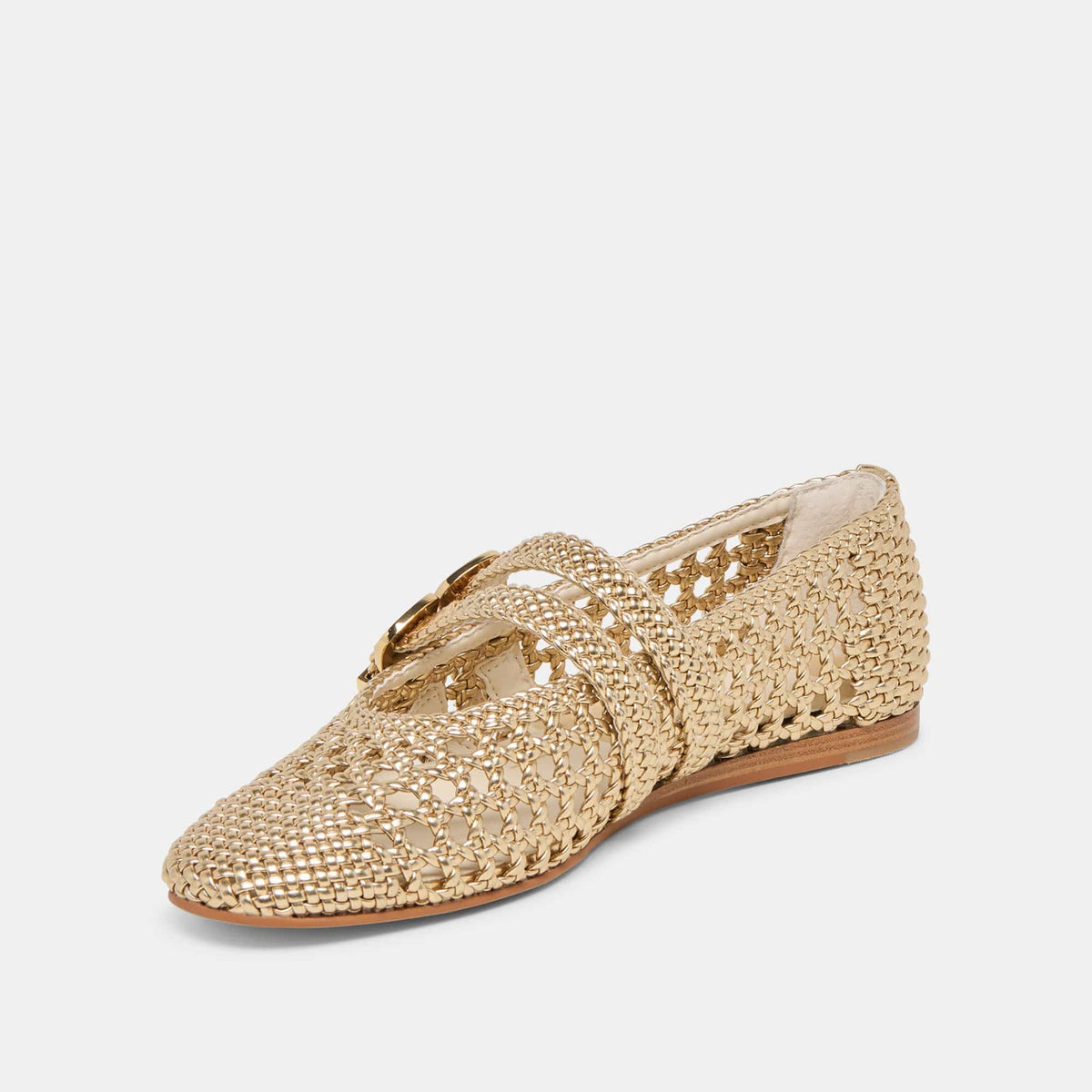 Dolce Vita Baylee Gold Woven Stella Ballet Flats - Little Miss Muffin Children & Home