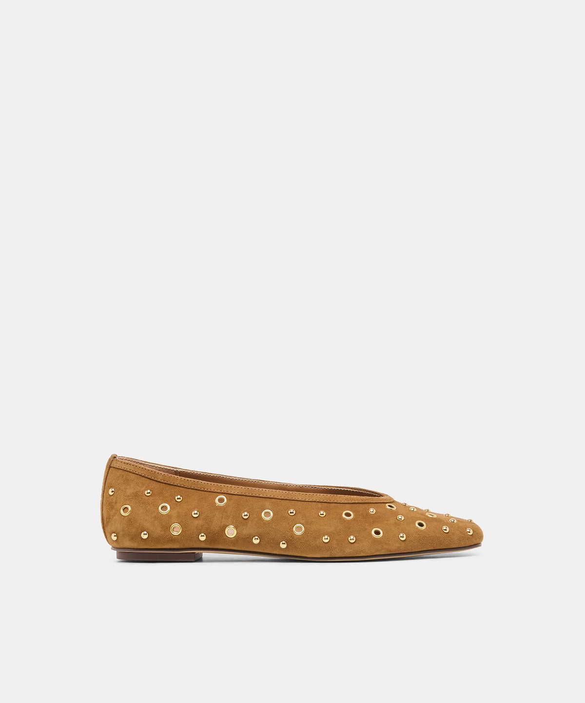 Dolce Vita Dolce Vita Caret Stud Flat in Light Brown Suede - Little Miss Muffin Children & Home