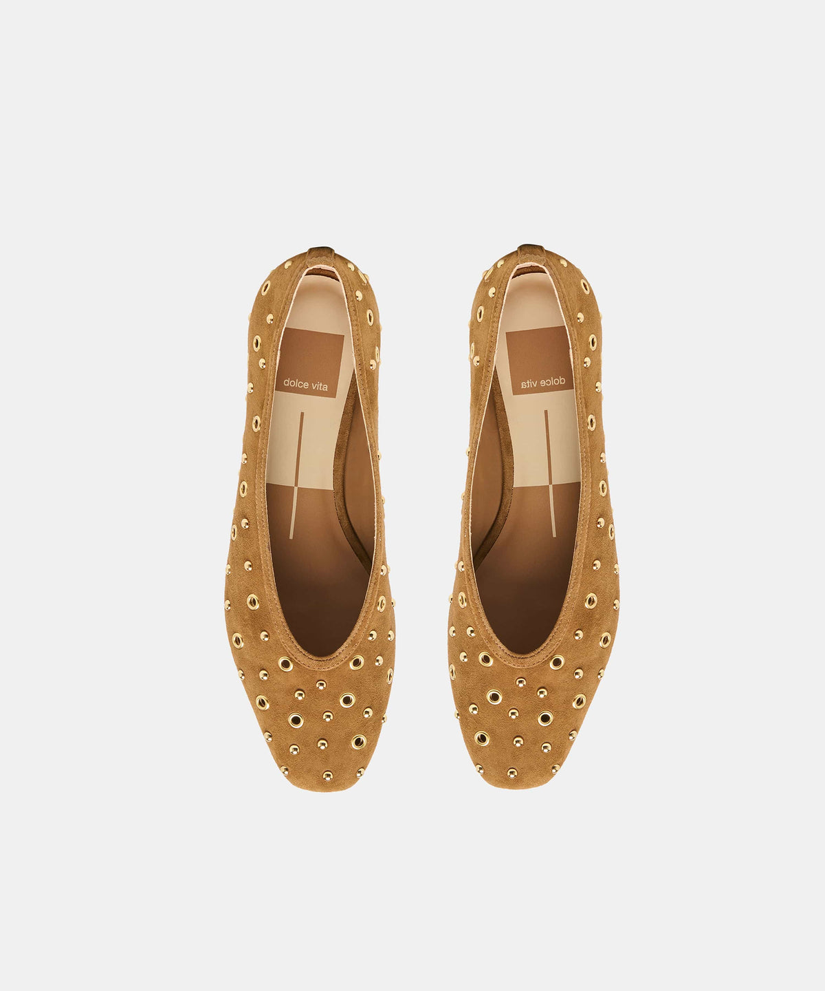 Dolce Vita Dolce Vita Caret Stud Flat in Light Brown Suede - Little Miss Muffin Children & Home
