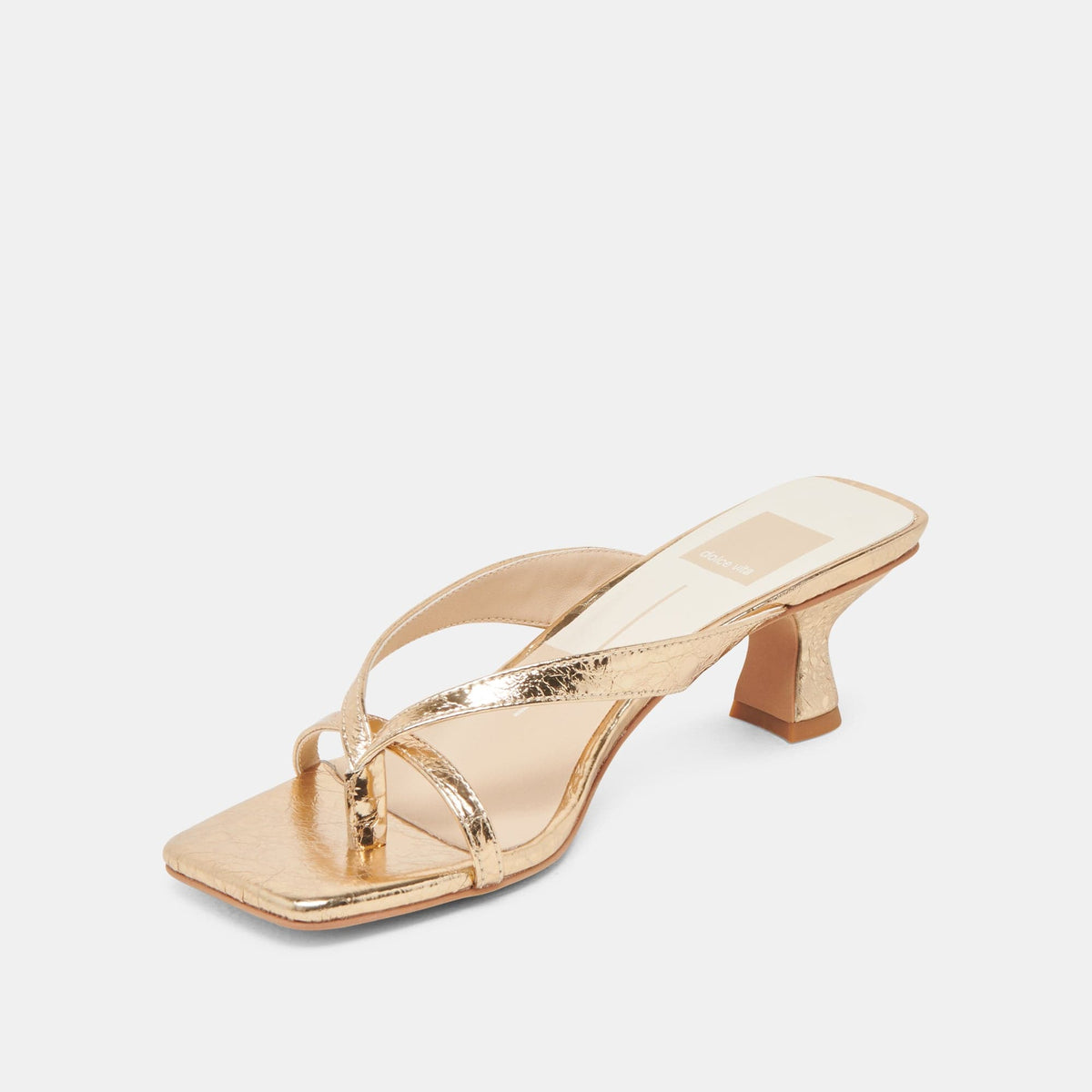 Dolce Vita Brevel Heels Gold Distressed Leather - Little Miss Muffin Children & Home