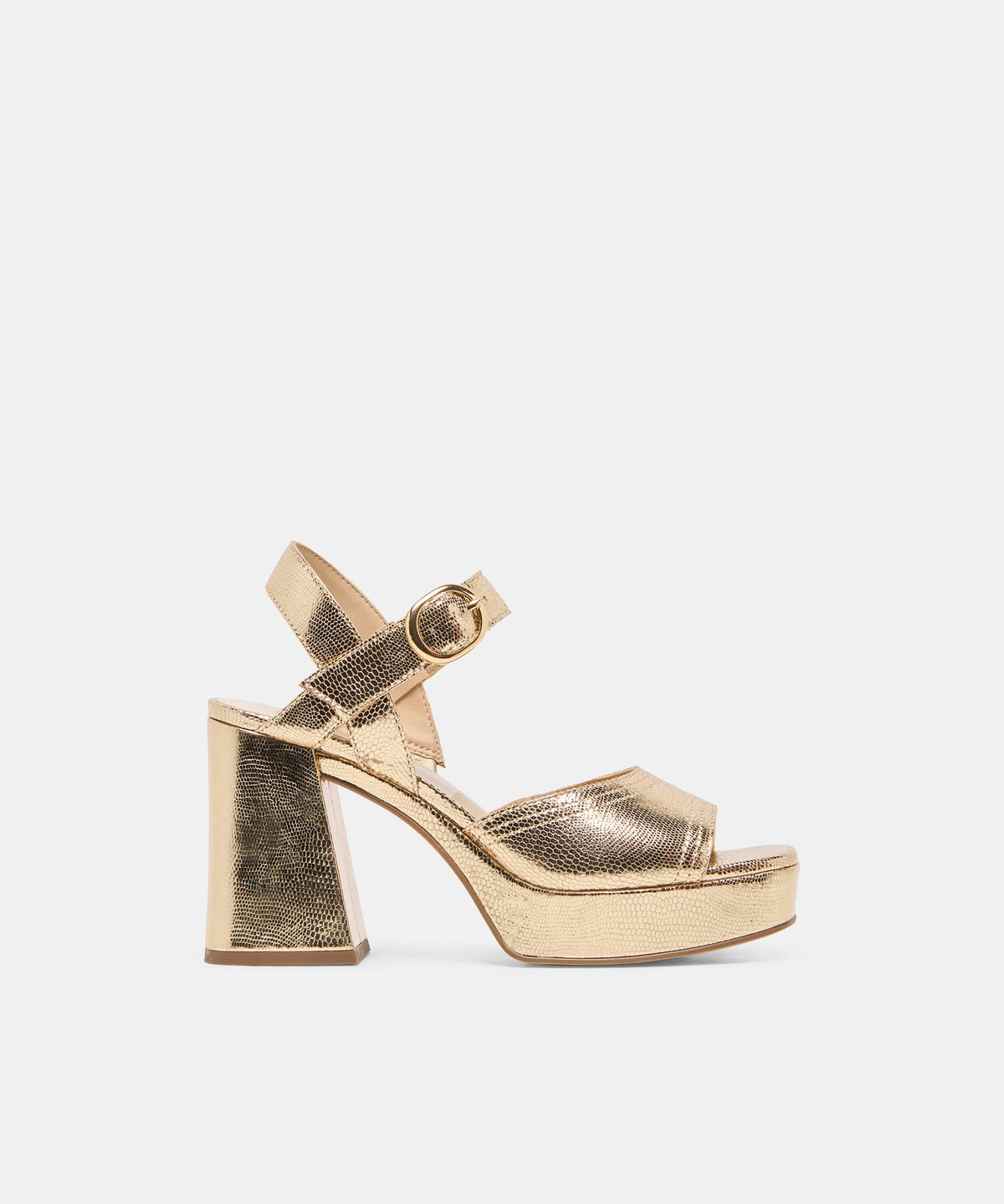 Dolce Vita Dolce Vita Fatima Gold Embossed Leather Platform Heel - Little Miss Muffin Children & Home