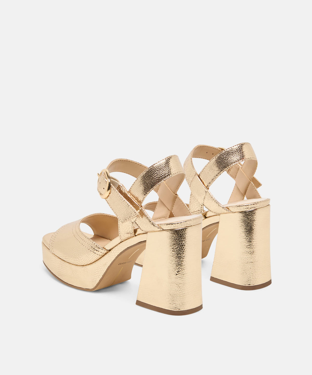 Dolce Vita Dolce Vita Fatima Gold Embossed Leather Platform Heel - Little Miss Muffin Children & Home