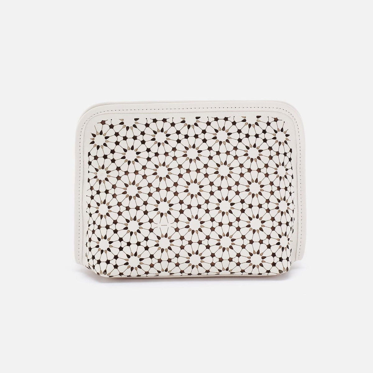 Hobo Hobo Beauty Cosmetic Pouch In Perforated Leather - Ecru Daisy Perf - Little Miss Muffin Children & Home