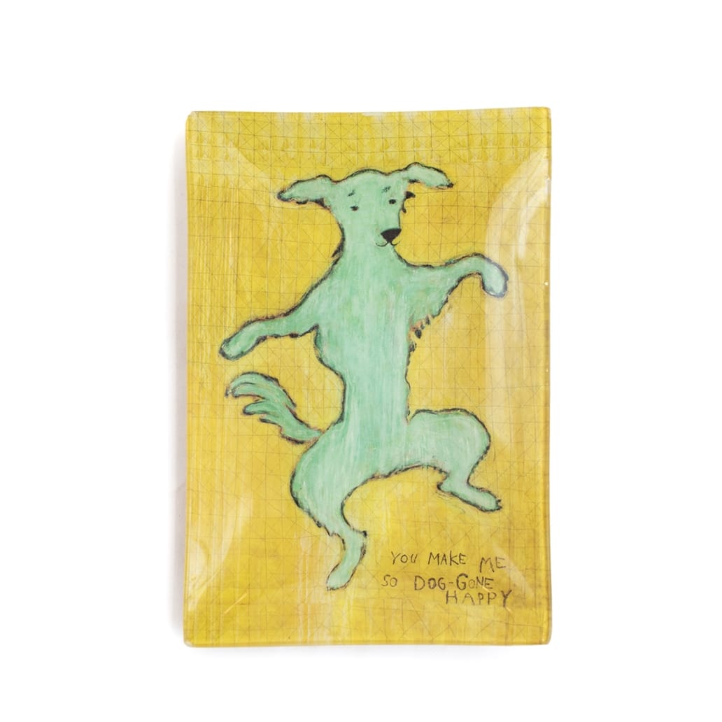Sugarboo Sugarboo Dancing Dog Large Rectangle Decoupage Plate - Little Miss Muffin Children & Home