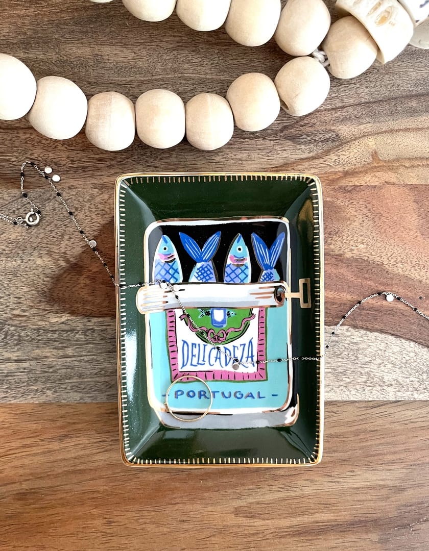 Idlewild Sardines Porcelain Trinket Dish - Little Miss Muffin Children & Home